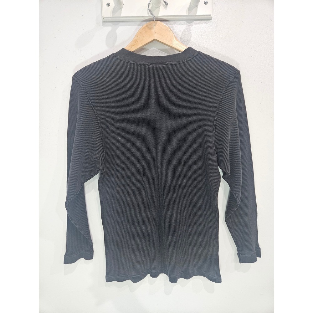 Harley Davidson Womens Gray Ribbed Thermal Long Sleeve Shirt Made in USA Size M - Picture 4 of 7
